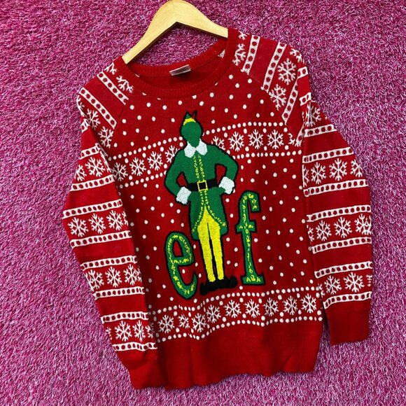 Elf Buddy Ugly Christmas Sweater size Medium - Picture 3 of 4